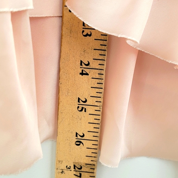 Strapless Black Pink Multi-tiered Frilled Dress - Picture 3 of 5